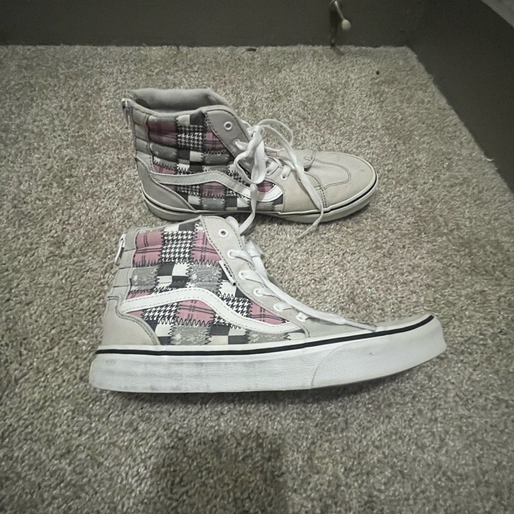 Plaid High-Top kids Vans